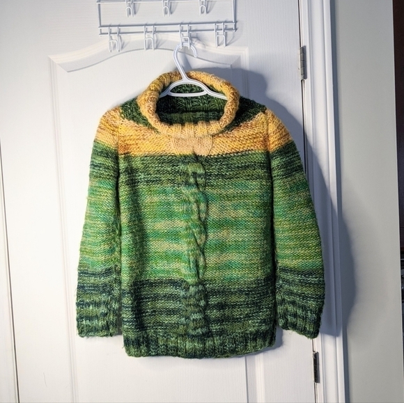 RAINBOW knit wool blend sweater Small @G - Picture 6 of 8